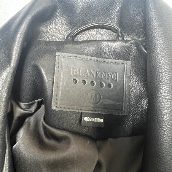 Blank NYC Behan leather hacker w high collar- motorcycle jacket matrix vibes. - Picture 9 of 9